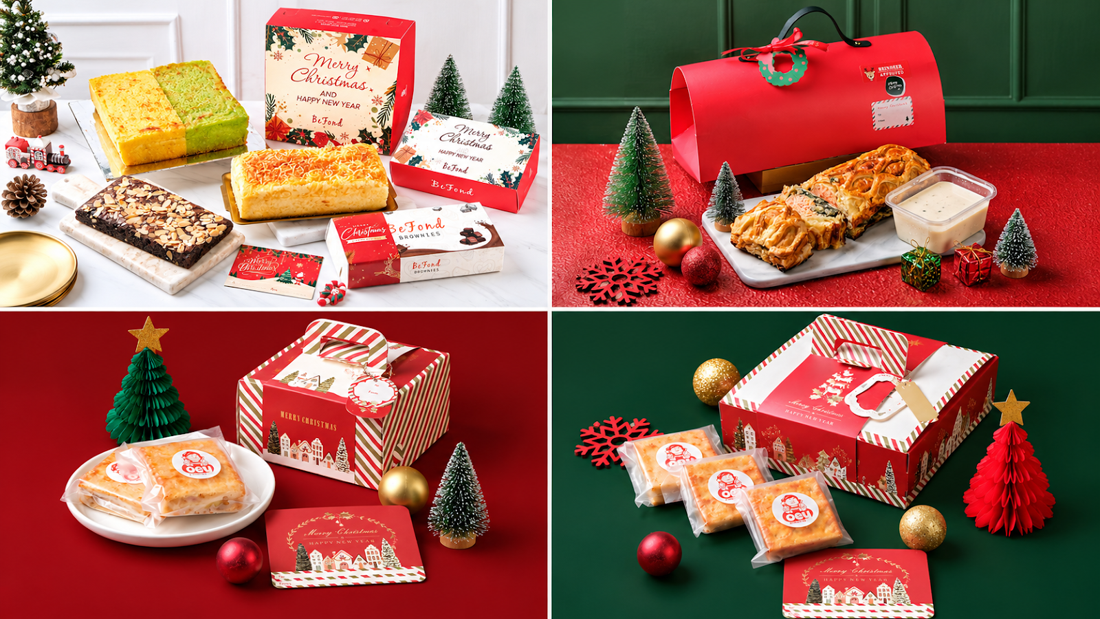 Konsep Foto Festive Christmas untuk Produk Makanan dan Hampers
